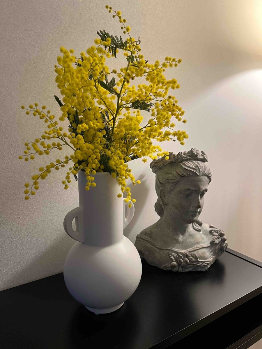 Vase SUKO en céramique blanc - B&Inside