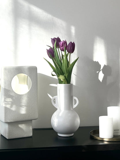 Vase SUKO en céramique blanche - B&Inside