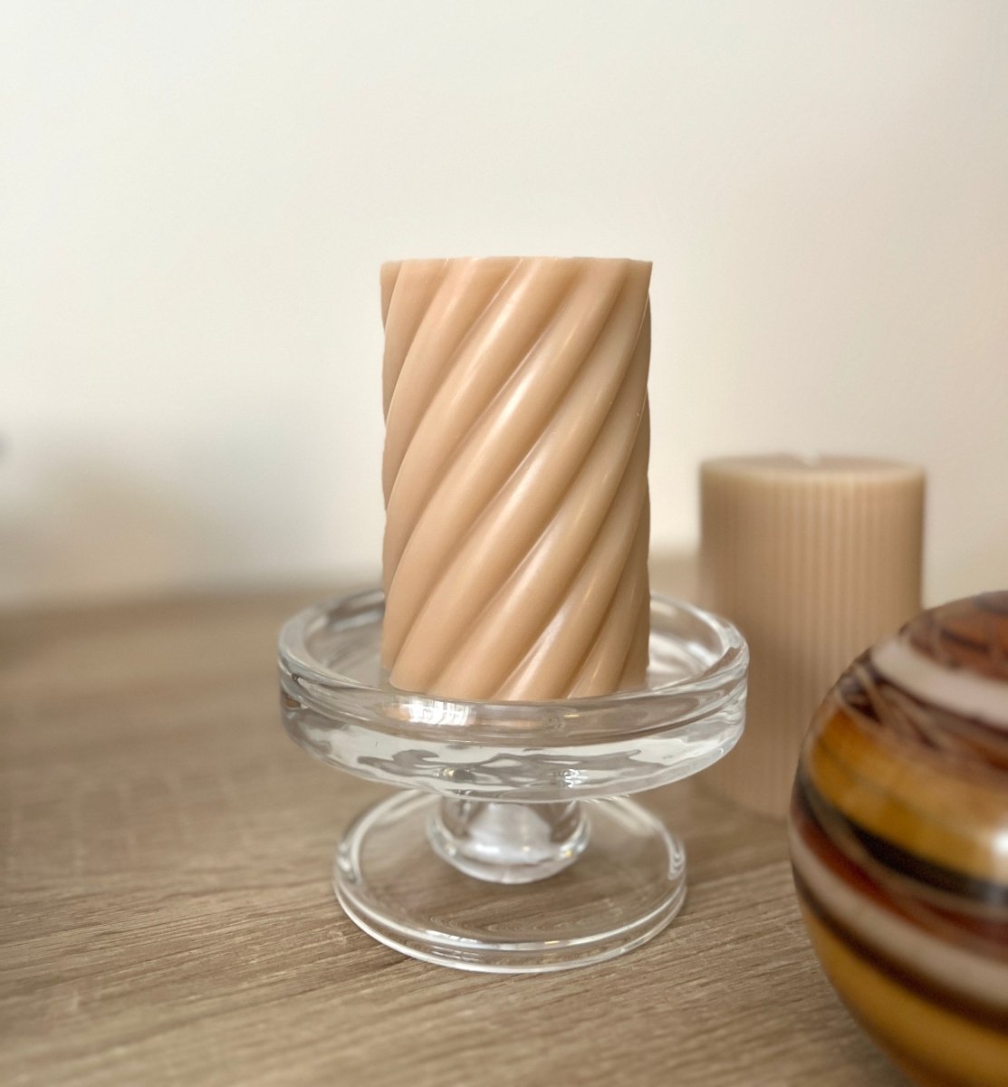 VENUS - Bougie torsade nude - B&Inside