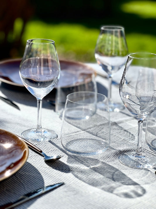 Verres à Eau RONA - Set de 2 Verres Transparents Élégants - B&Inside