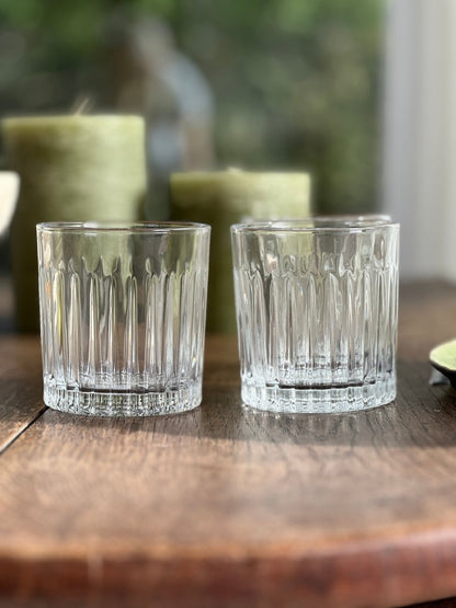 Verres à eau striés PRAGUE - B&Inside