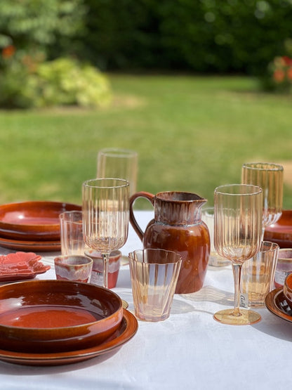 Verres PALOMA aux reflets dorés - Eau et Vin - B&Inside