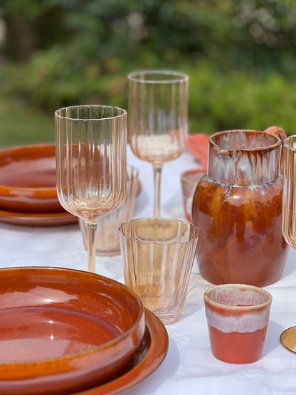 Verres PALOMA aux reflets dorés - Eau et Vin - B&Inside