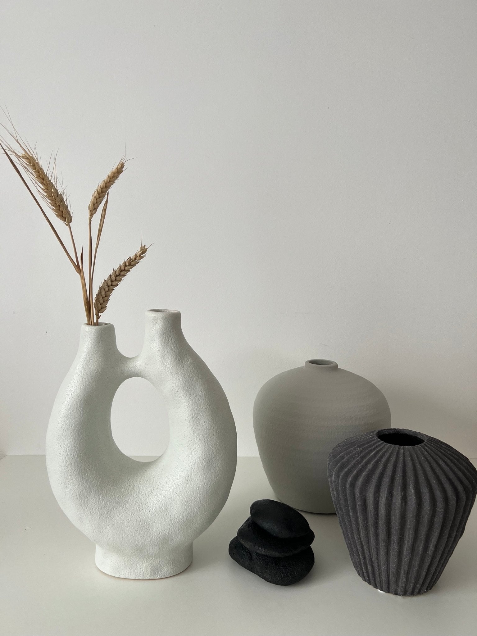 AYLA - Vase blanc - B&Inside