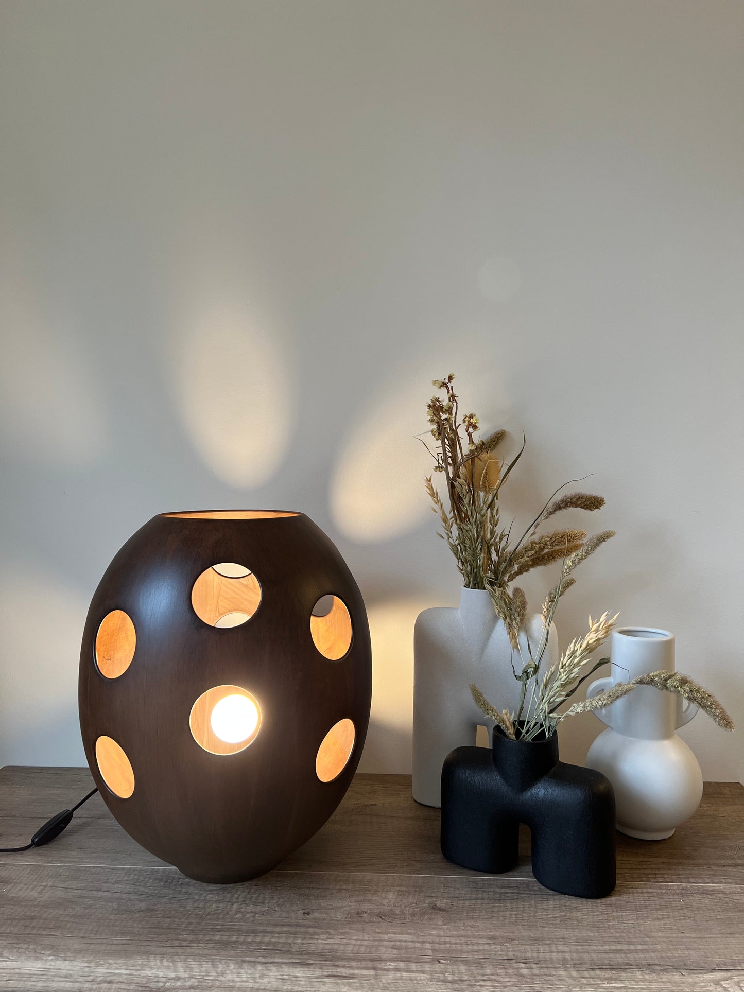 BERLIN - Lampe céramique effet bois Lampe B&Inside 