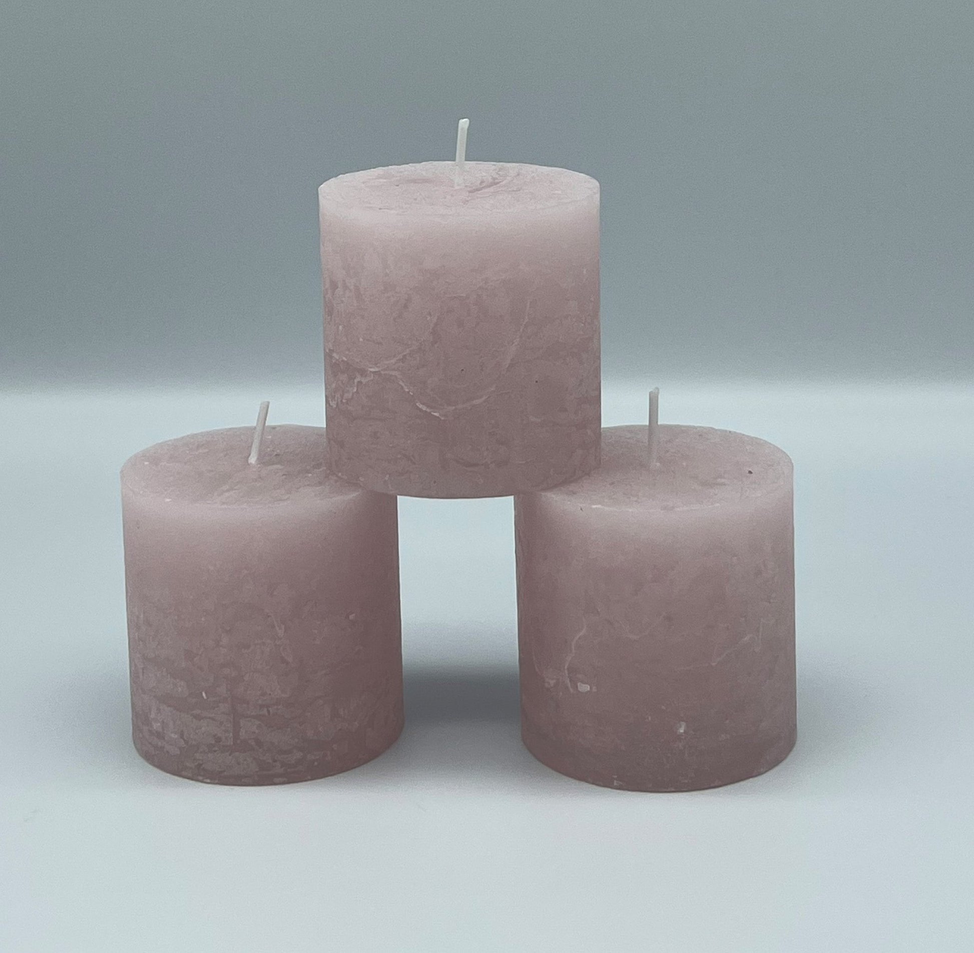 CANDLE - Lot de 3 bougies pastel B&Inside Rose 