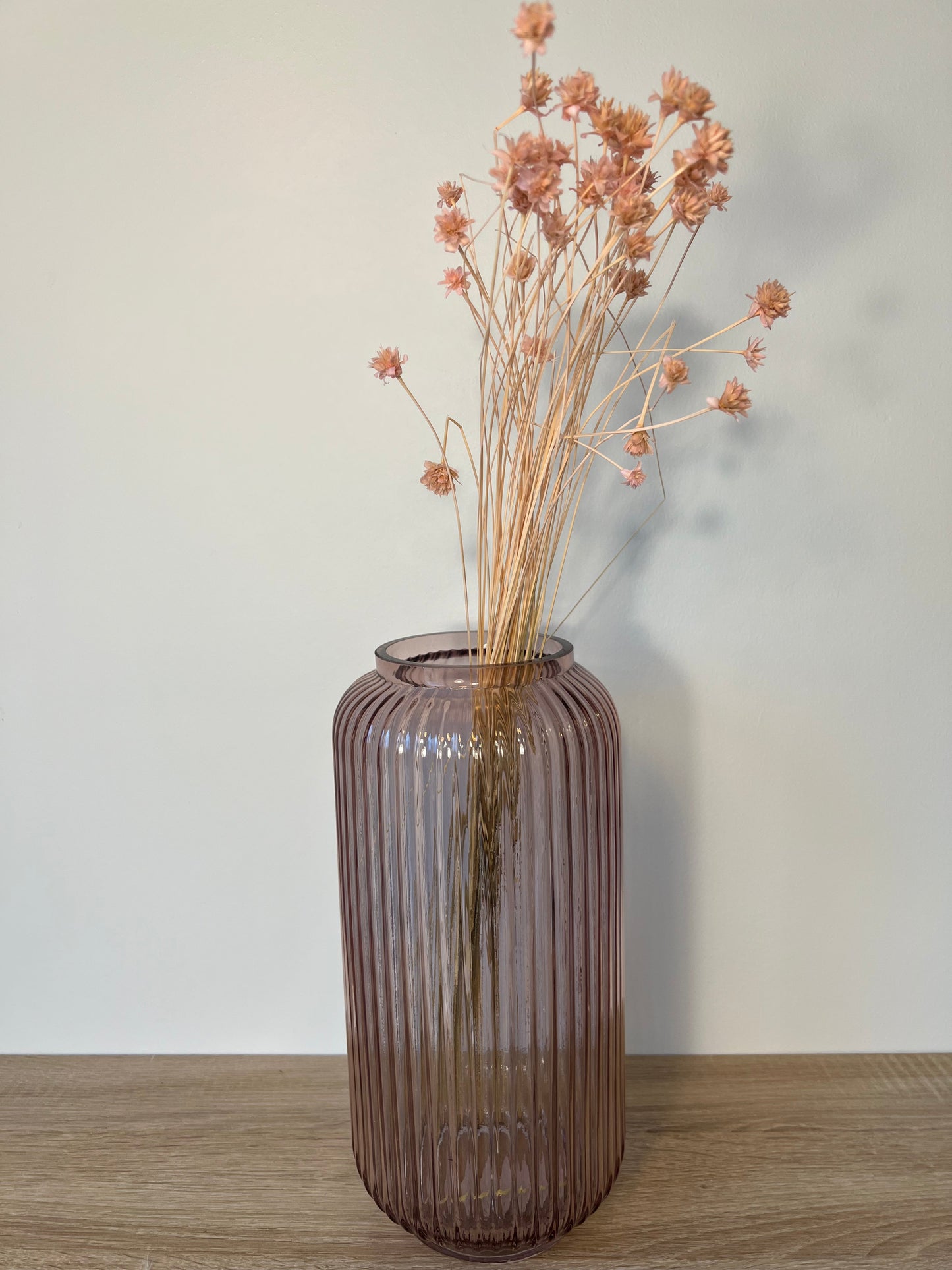 JAZZ - Vase transparent rose B&Inside 