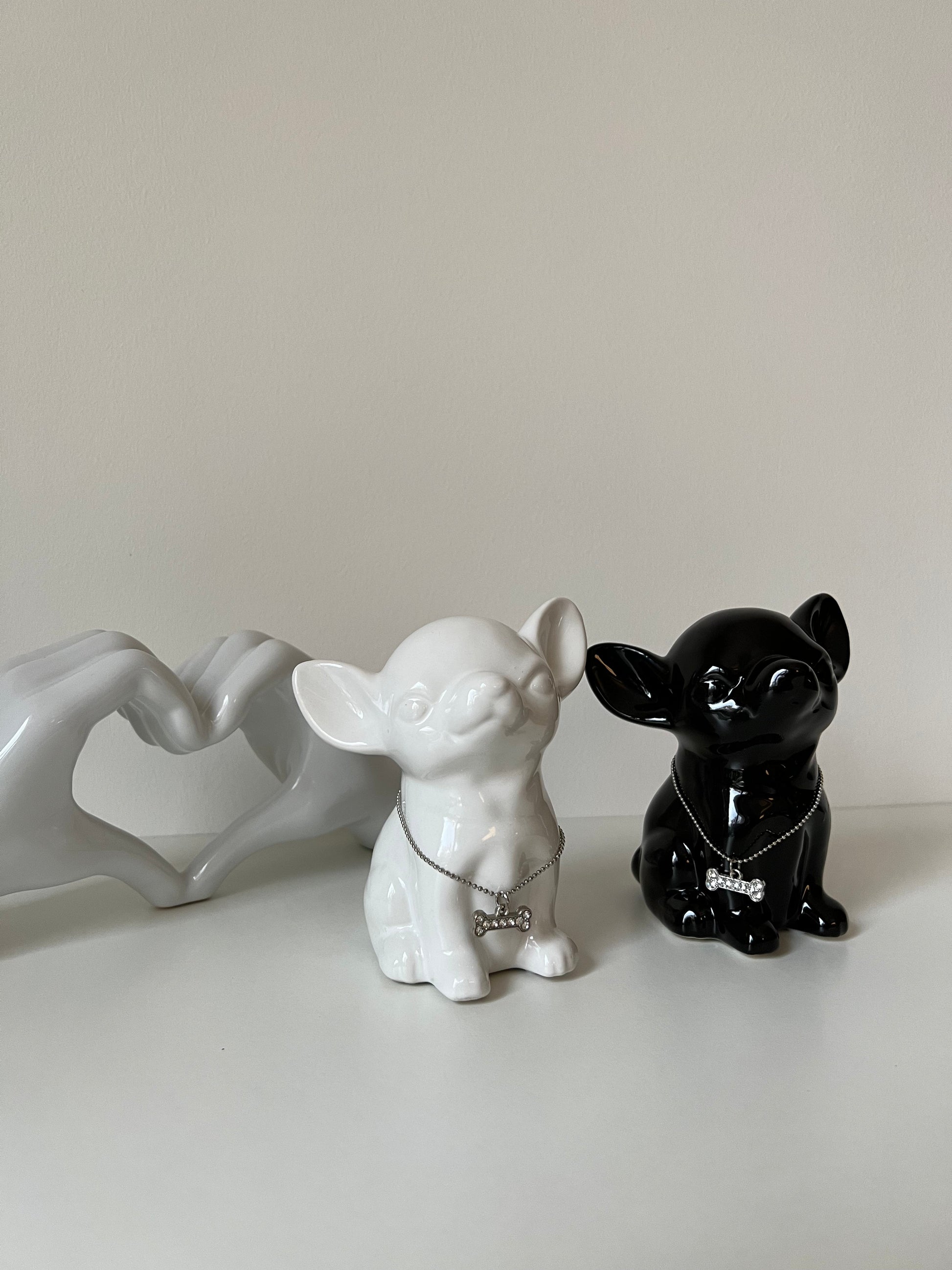 MINI DOG - tirelire Chiwawa statuette B&Inside 