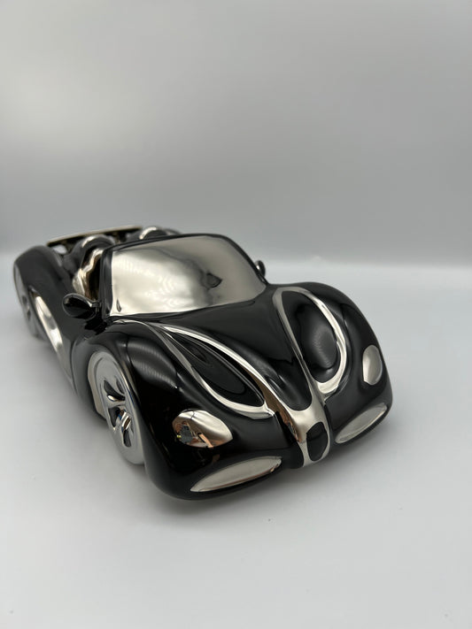 SPORT CAR - Voiture cabriolet noire et argent - bninside